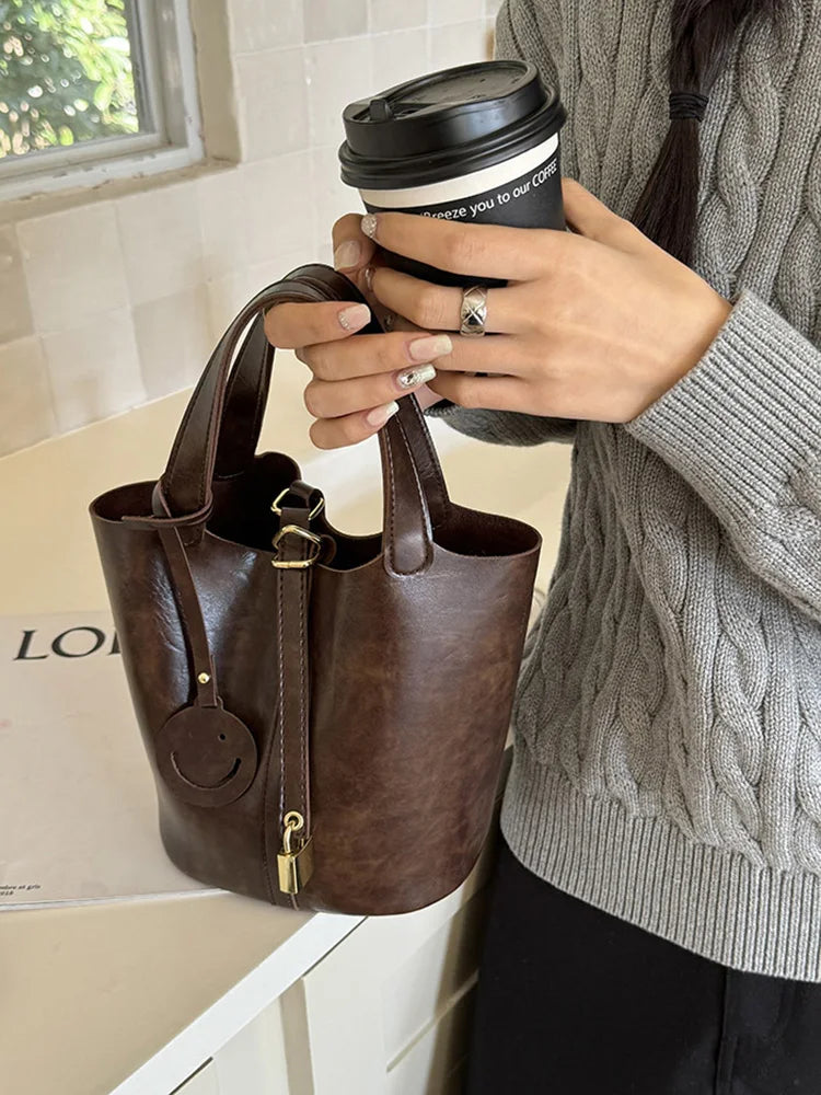Women Bags Handbags Bucket Bag Shoulder Bag Crossbody Bag Fashion Bucket Tote Bag Leather Luxury Desginer Big Lady Hand Bags
