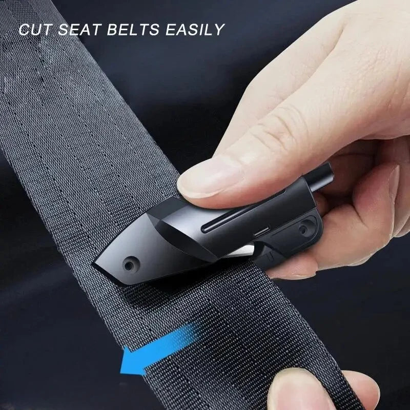 Emergency Escape Tool A5 Model Car Window Breaker with Seat Belt Cutter for Auto Safety and Life Saving Rescue Situations