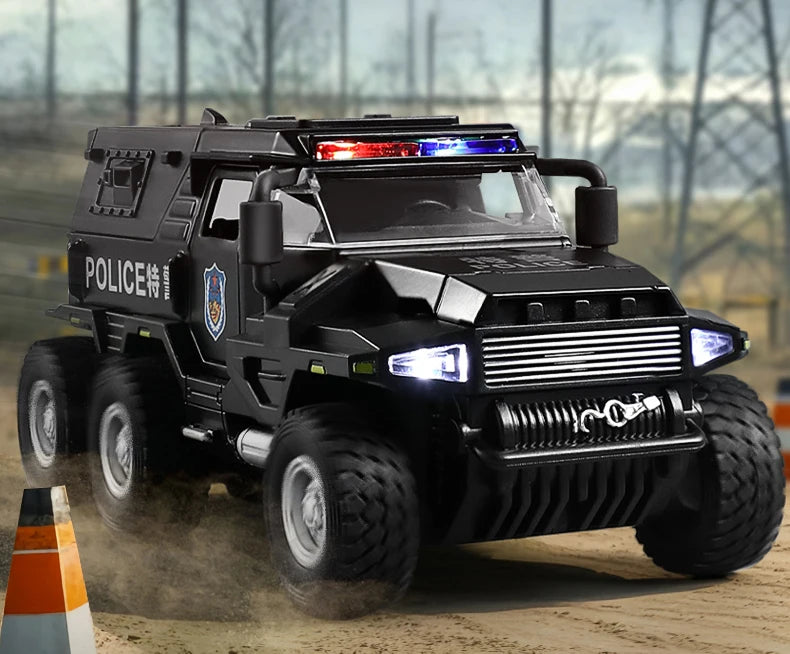 1:32 Alloy Car Model Diecasts & Toy WAT City Police Truck Model Diecast Vehicles Toy Cars Kid Toys For Children Gifts Boy Toy