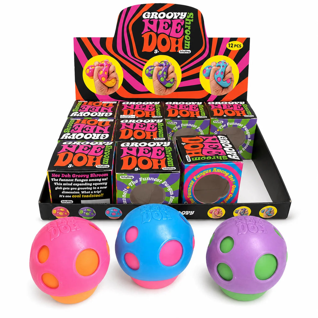NEEDOH mushroom-shaped soft and slowly rising decompression toy helps adults squeeze to relieve mood and fight anxiety