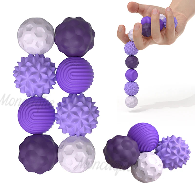 Silicone Sensory Magnetic Constructor Balls | Montessori Educational Toy | Magnetic Building Blocks | 3 Colors