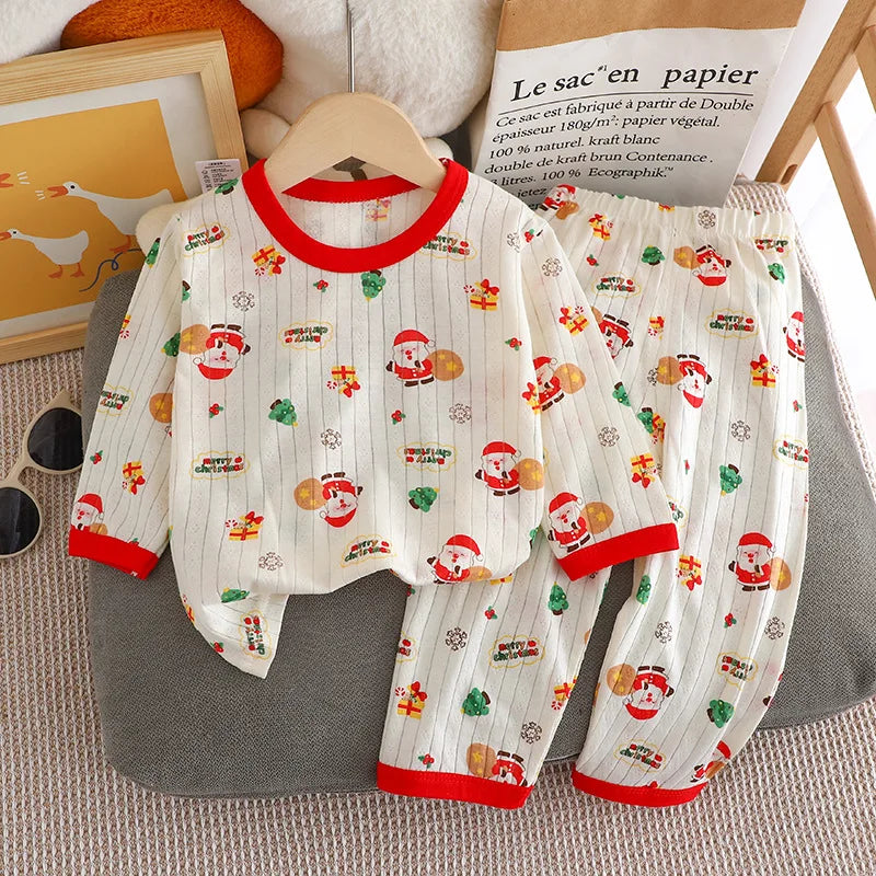 Child Boys Girls Pajamas Sets New Adorable 0-6Y Kids Clothes Loungewear Autumn Spring Baby Cotton Long Sleeve Sleepwear Outfit