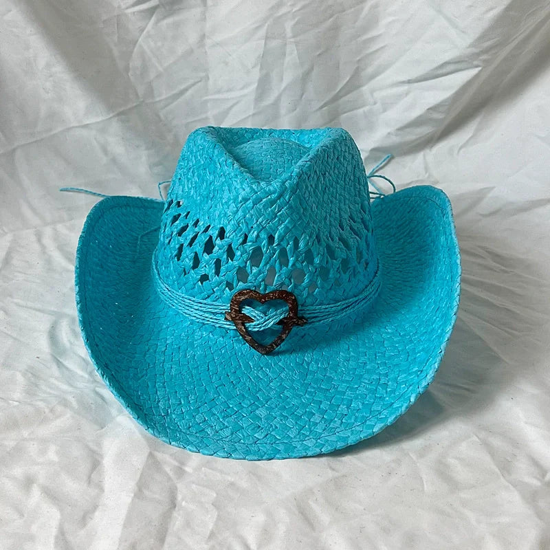 Cowgirl Hats for Women Straw Cowboy Hat Western Beach Sun Hat with Shapeable Brim for Coastal Cowgirl men hats