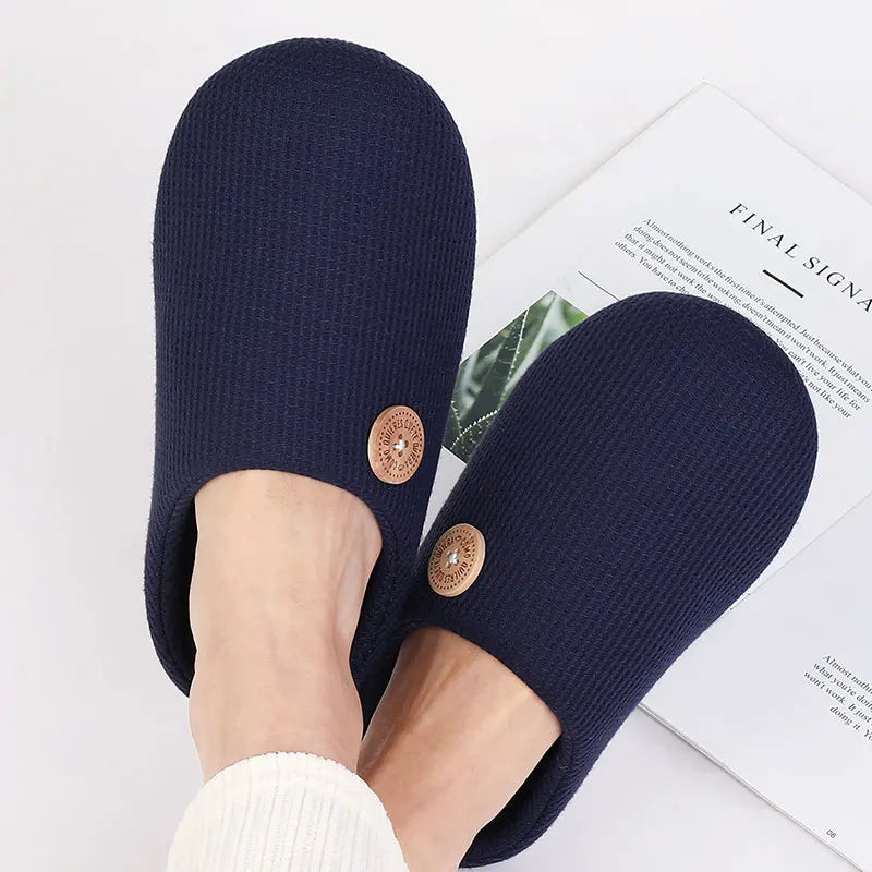 Classic Men Slippers Indoor Men Slippers Fashion Men House Slippers Outdoor Antiskid Soft Men Flat Slippers Winter Bedroom Shoes
