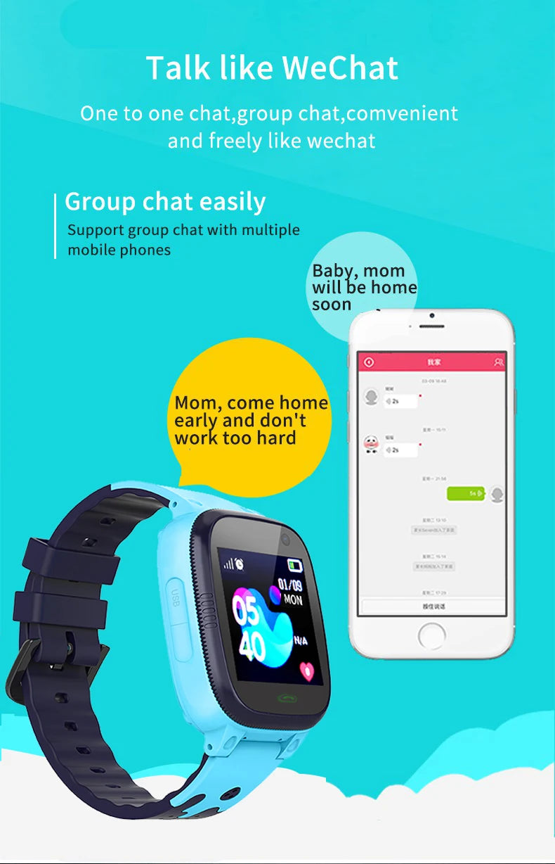 Kids Smart Watch 2026 Men Women 1.44 Inch HD Screen SOS GPS LED Flashlight Two-Waycalling Mathematical Calculation Smartwatch