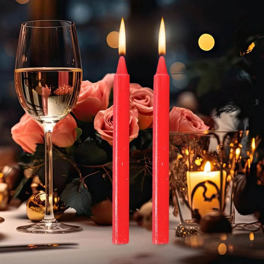 Long Burning Emergency Candles 10Pcs/set Smokeles Disaster Prevention Survival Candles Household Supplies For Power Outages