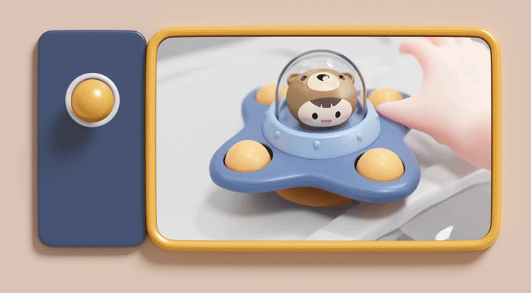 Montessori Suction Cup Spinner Toy | Sensory Table Game for Babies & Toddlers
