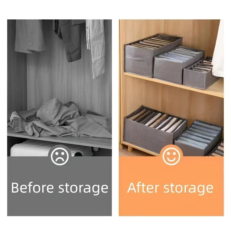 Underwear Storage Drawers Organizer Divider Jeans Organization Storage Box Closet Organizer Clothing Organization System Drawer