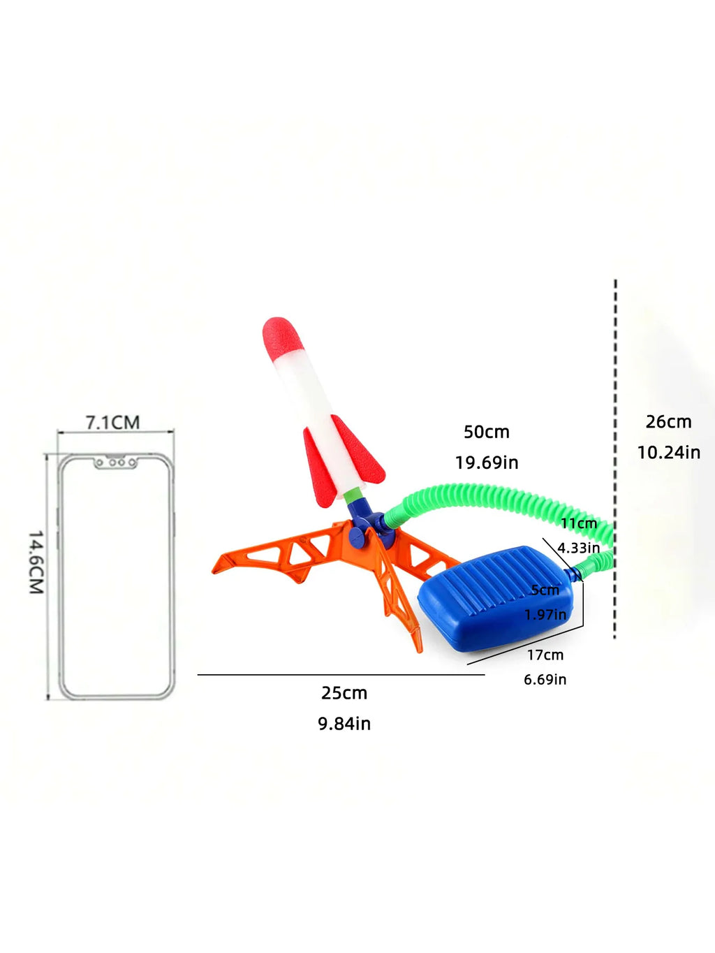 Kids Foam Rocket Pedal Launcher – Outdoor Jump & Fly Toy