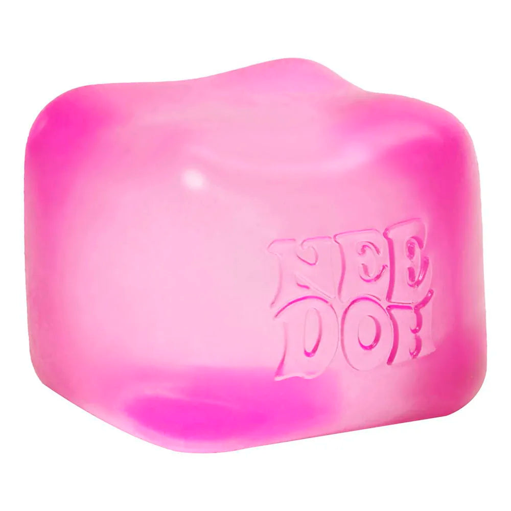 Schylling NeeDoh Nice Cube | Squishy Sensory Stress Relief Fidget Toy — 2.25" Cube