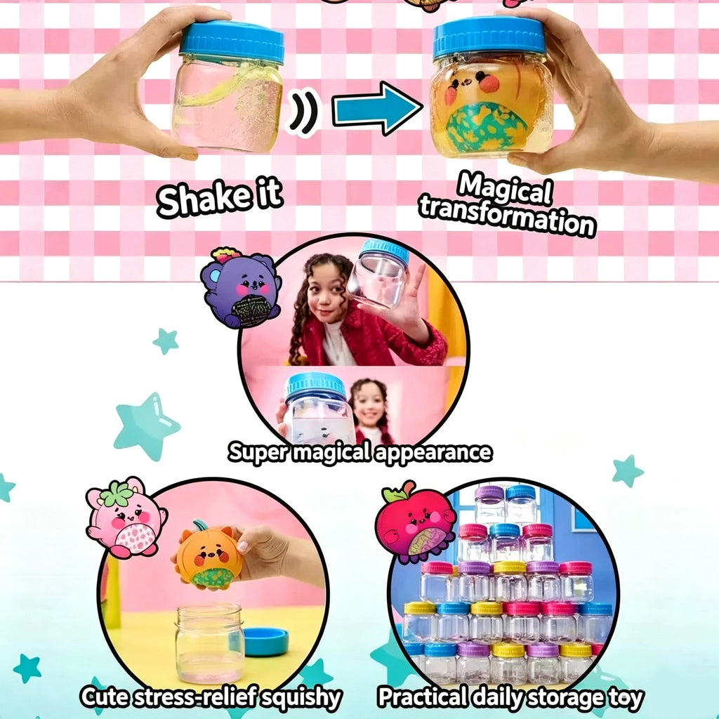 Magic Jellykins Plush | Water-Activated Surprise Stuffed Animal | Stress Relief Toy