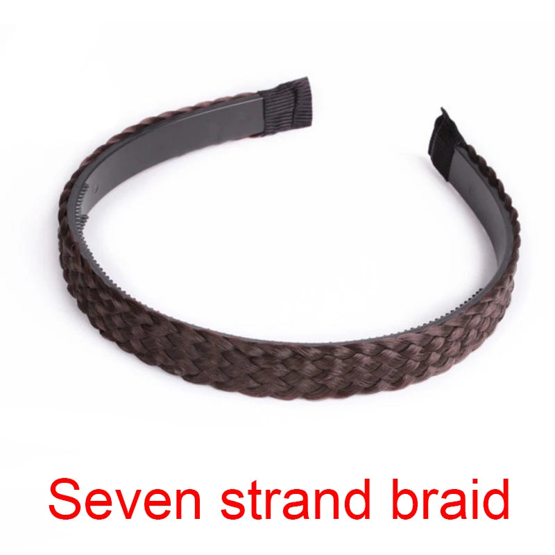 Braid Hair Band Women Fishbone Braid Wig Twist Braid Headband Hairpin Bohemia Non-slip Headdress Bridal Girls Hair Accessories
