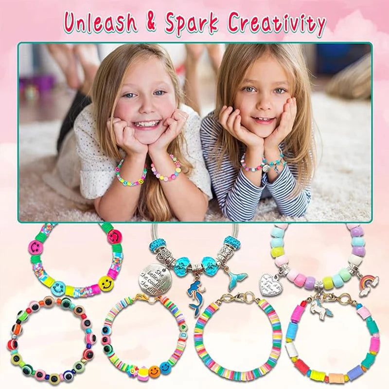 3400-Piece Friendship Bracelet Making Kit | DIY Beads & Charms | Beginner-Friendly | Gift for Girls