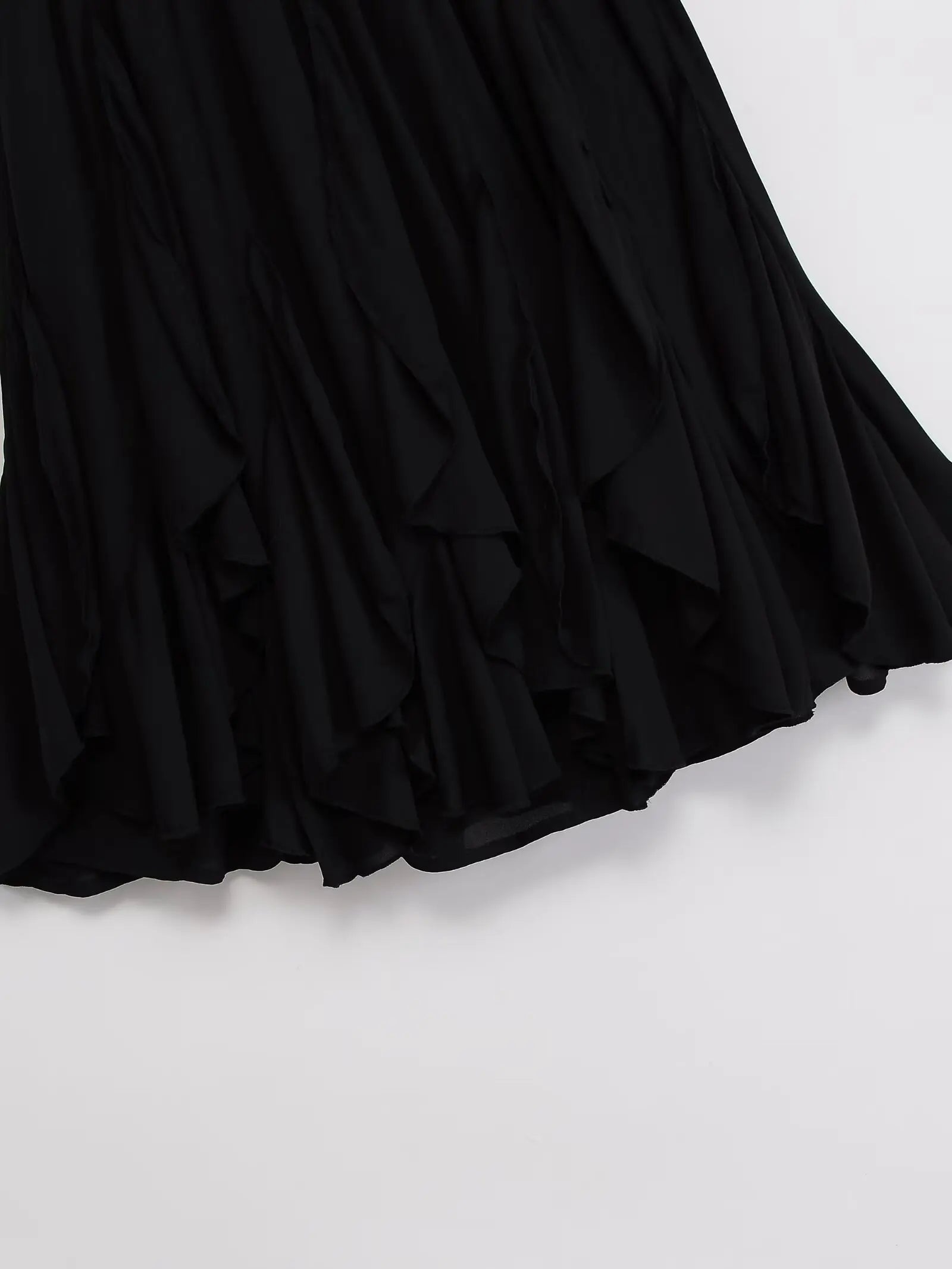 Women's Tiered Ruffle A-Line Midi Skirt