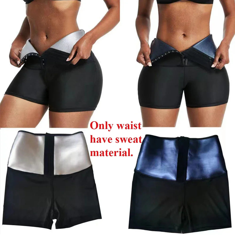 Women Waist Trainer Sauna Pants for Weight loss Fat burning High Waist Body Shaper Sweat Pants