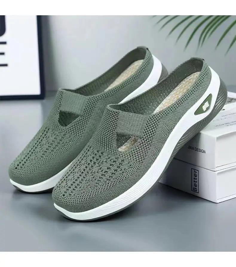 Women's Hollow Slip-On Mule Flats