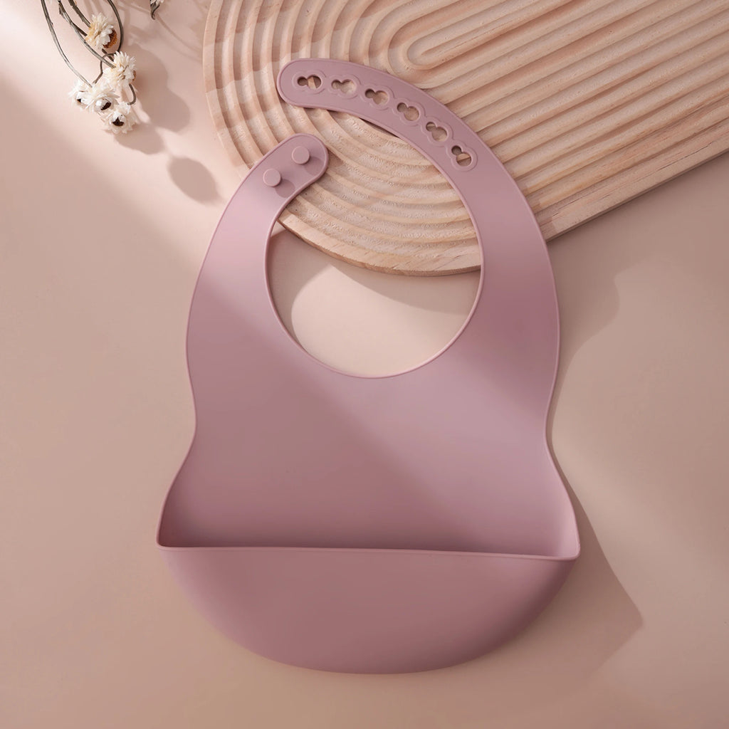 Silicone Baby Bib — Adjustable, Waterproof & BPA-Free