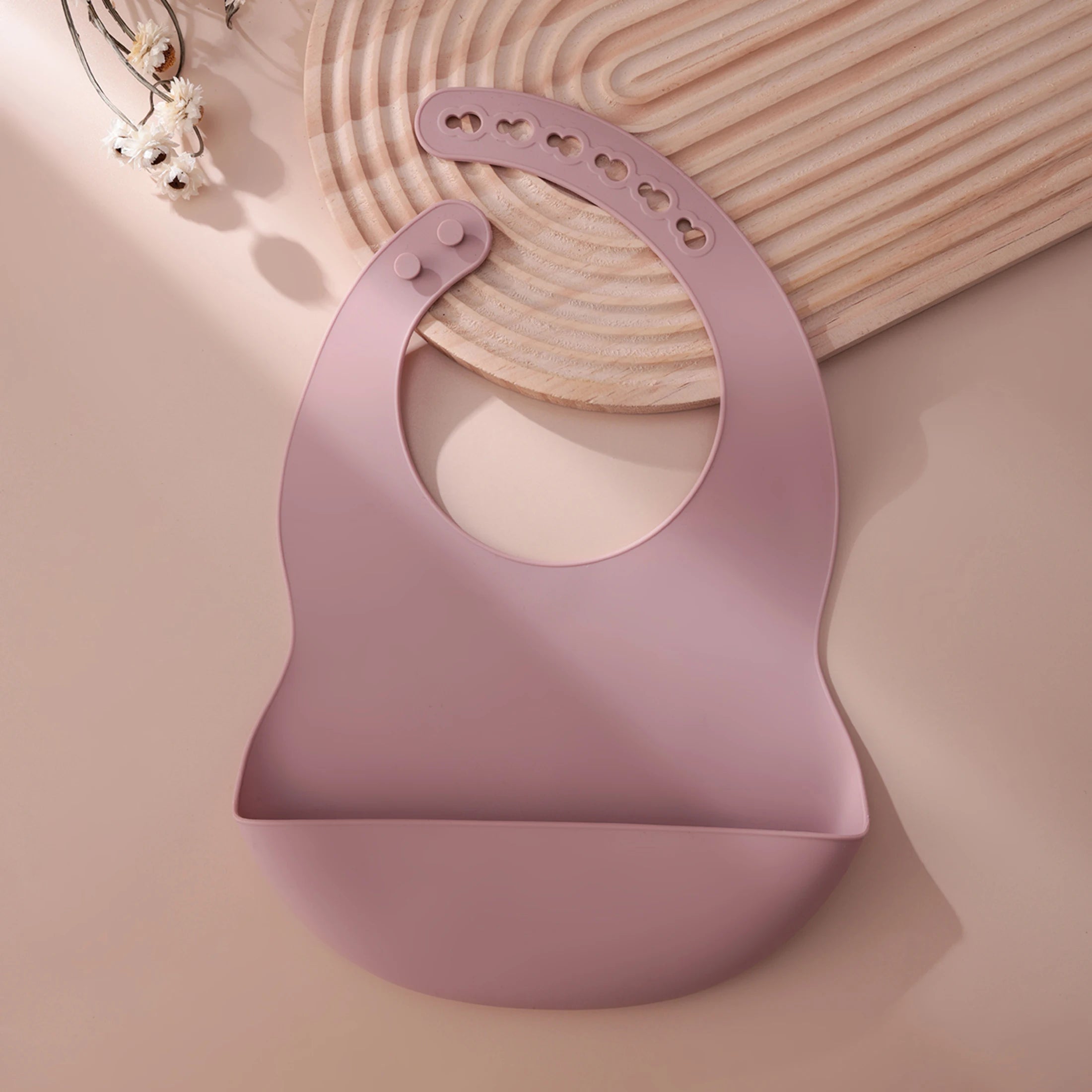 Silicone Baby Bib — Adjustable, Waterproof & BPA-Free