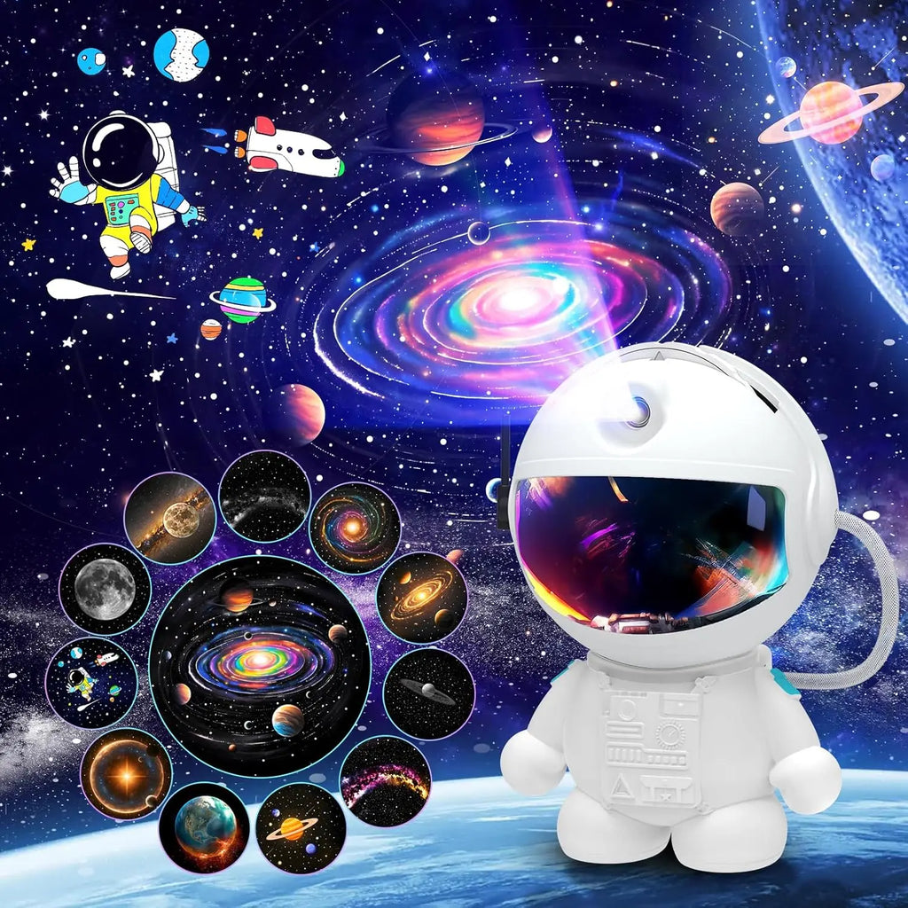 Astronaut Galaxy Projector | Star Projector with 12 Space Films | Nebula Night Light | Game Room Decor