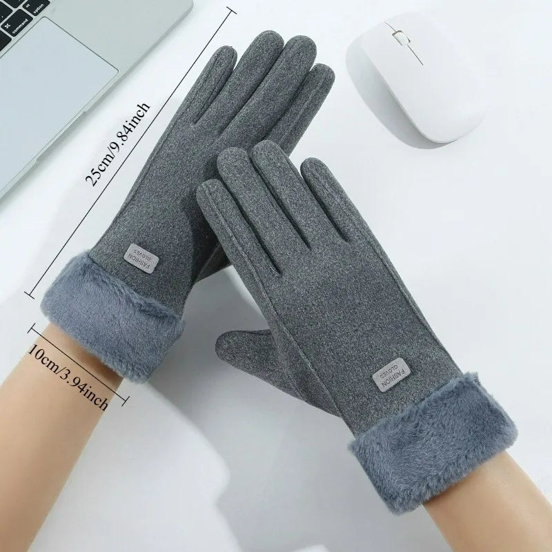 Women's Plush-Lined Touchscreen Gloves