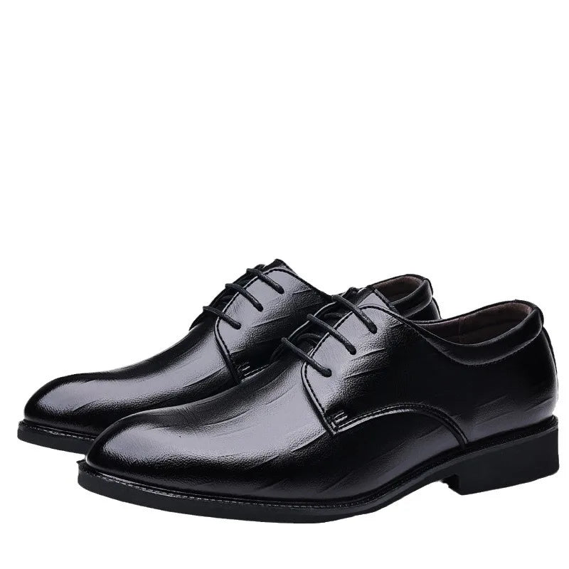 Men's Pointed Toe Oxford Leather Dress Shoes