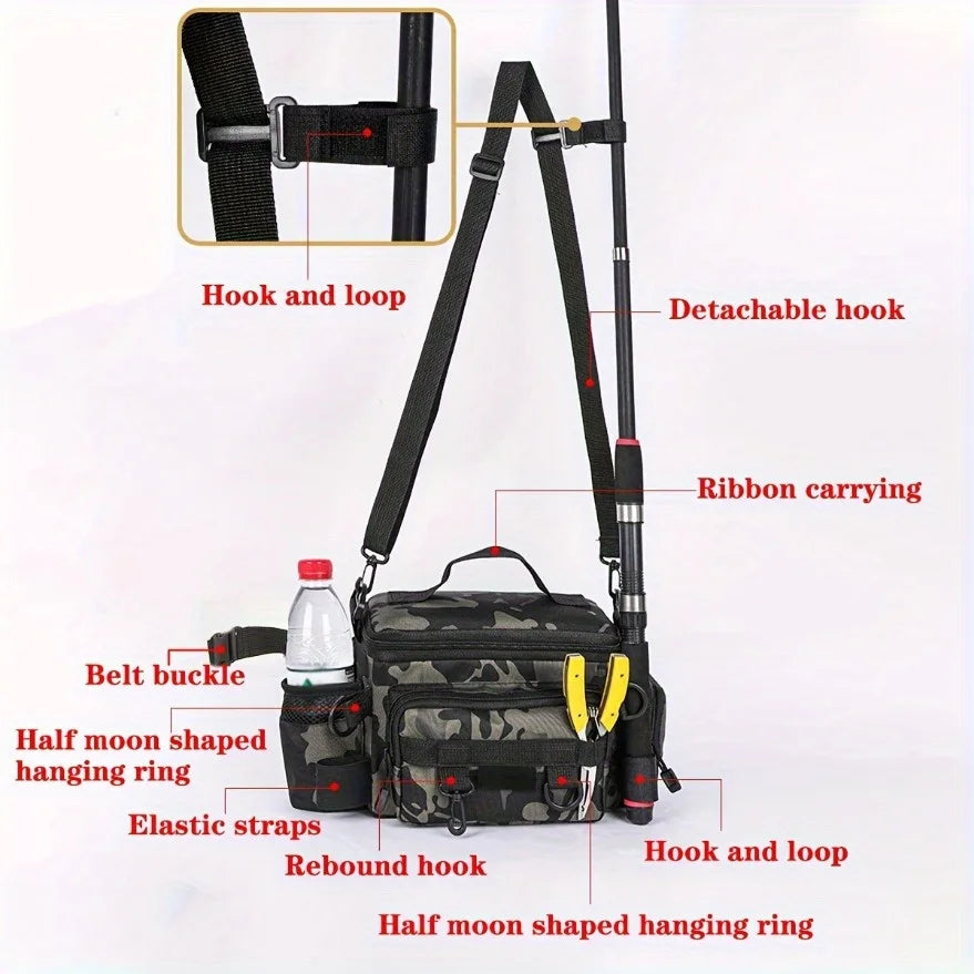 Canvas Fishing Gear Waist & Crossbody Bag