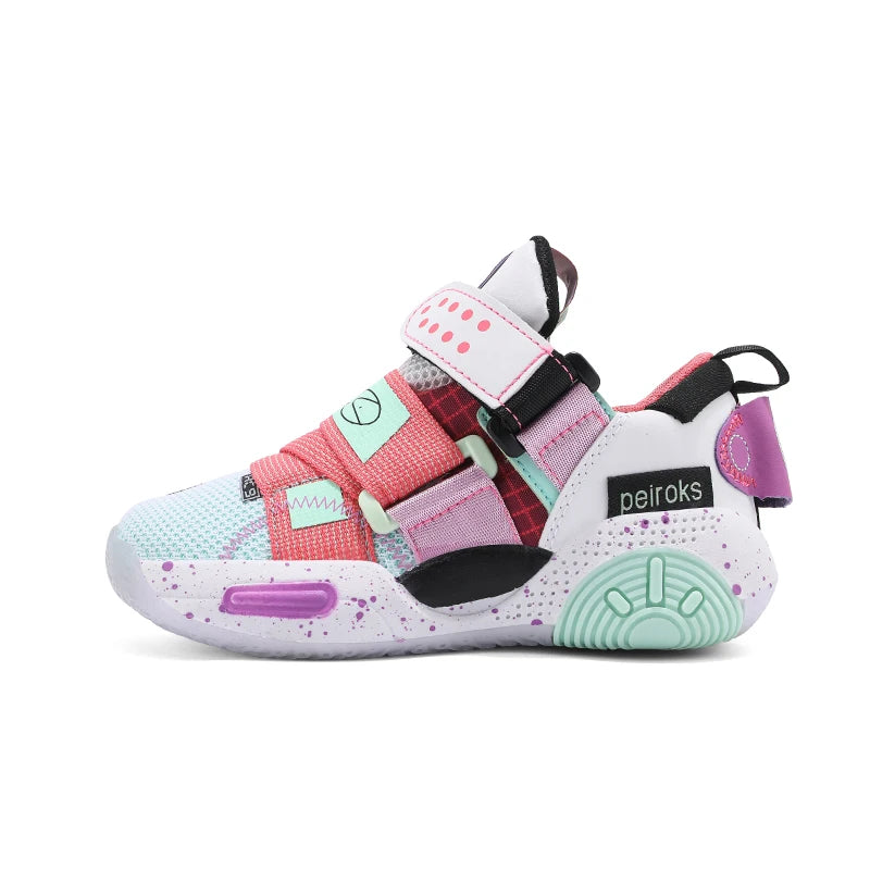 Kids' Unisex Lightweight Basketball Sneakers