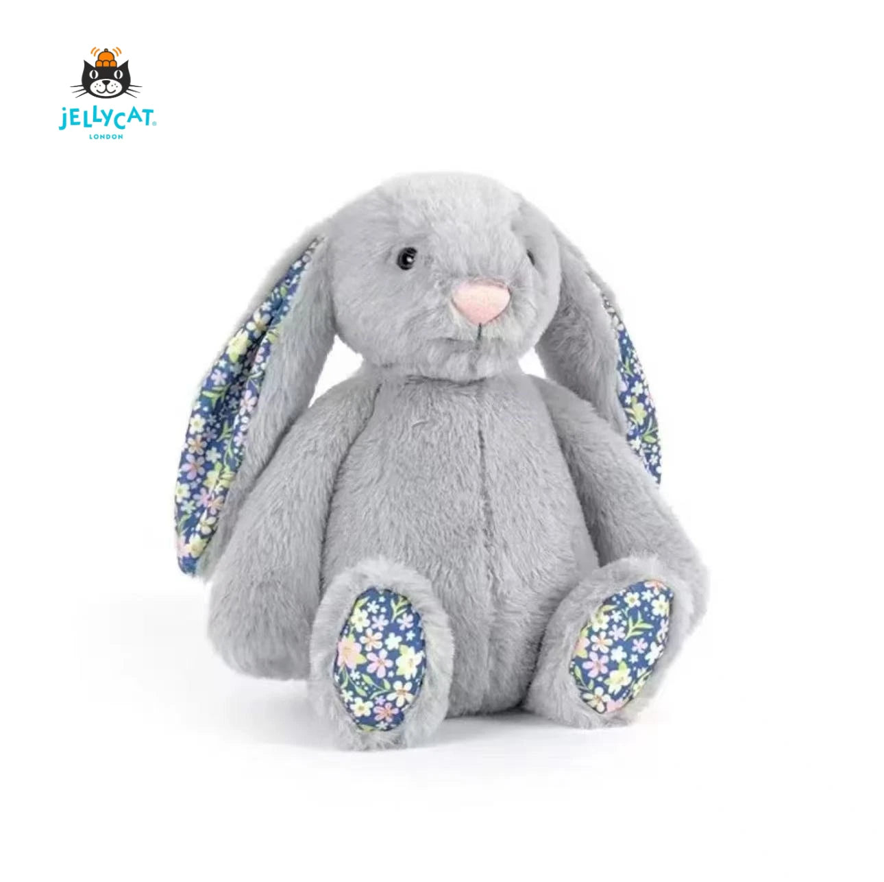 Soft Bunny Plush Toy 30cm | Long Ears Rabbit Doll – White & Pink