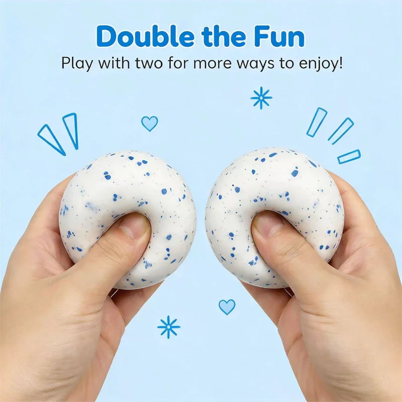 NeeDoh Snow Ball Crunch Squishy Toy