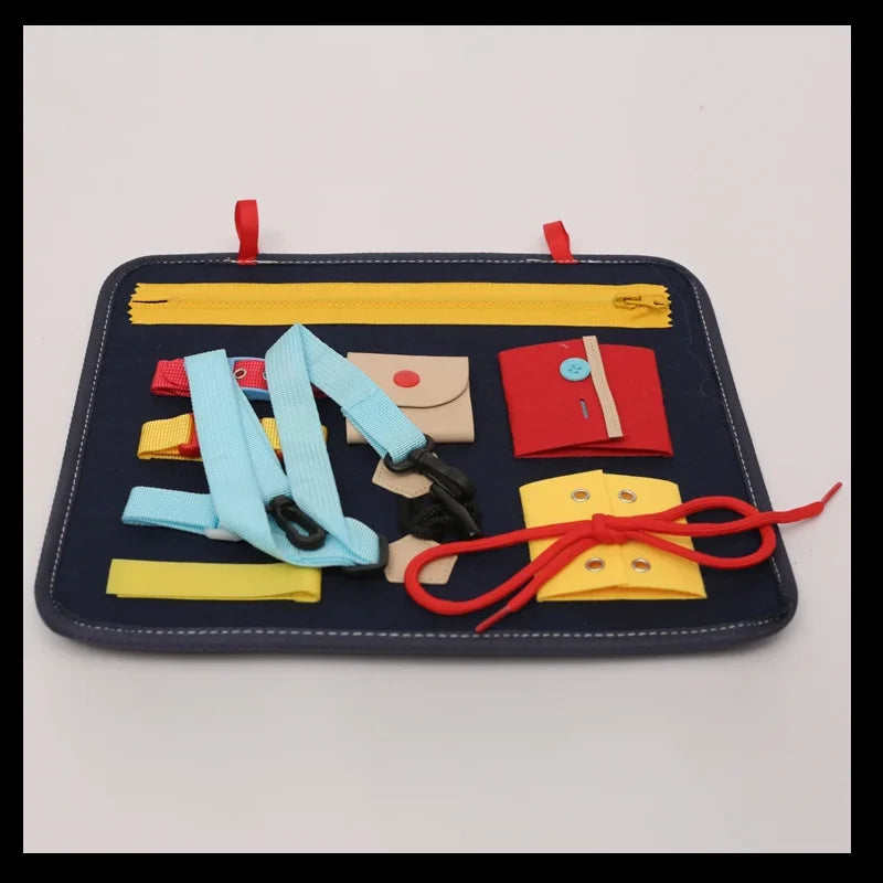 Montessori Busy Board for Toddlers | Sensory Learning & Fine Motor Skills Toy