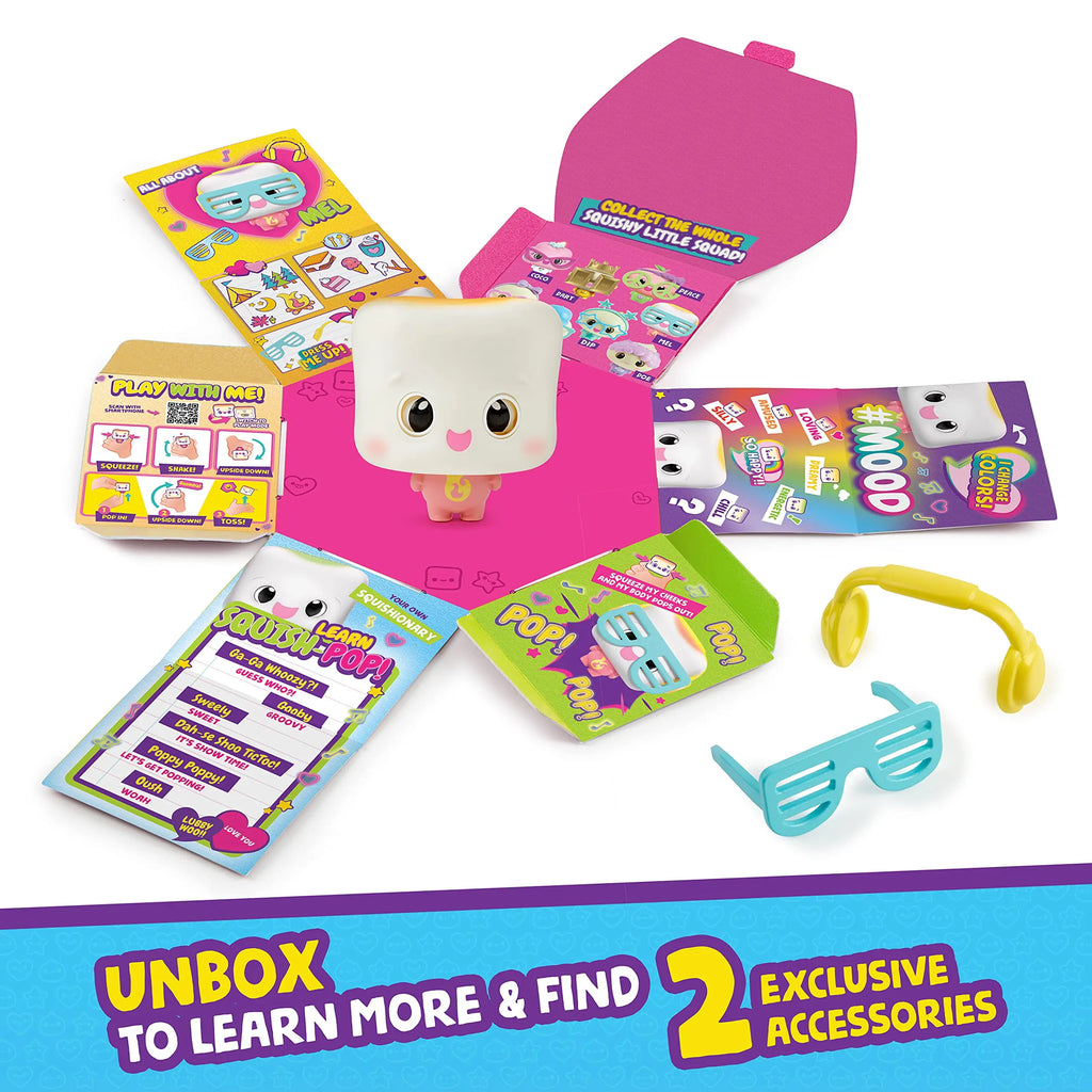 My Squishy Little Dumplings Interactive Doll Marshmallow Golden Cute Dumpling with Sound and Light Electronic Interactive Toys