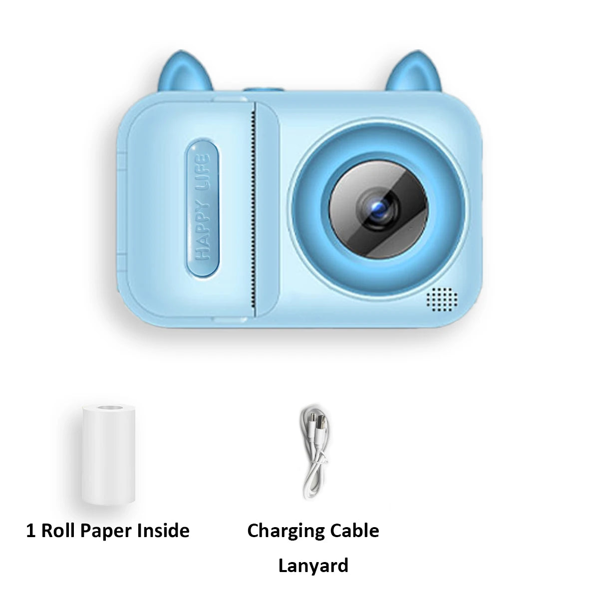 Kids Instant Print Digital Camera – 1080P HD Thermal Printer | 4 Colors | Ages 3+