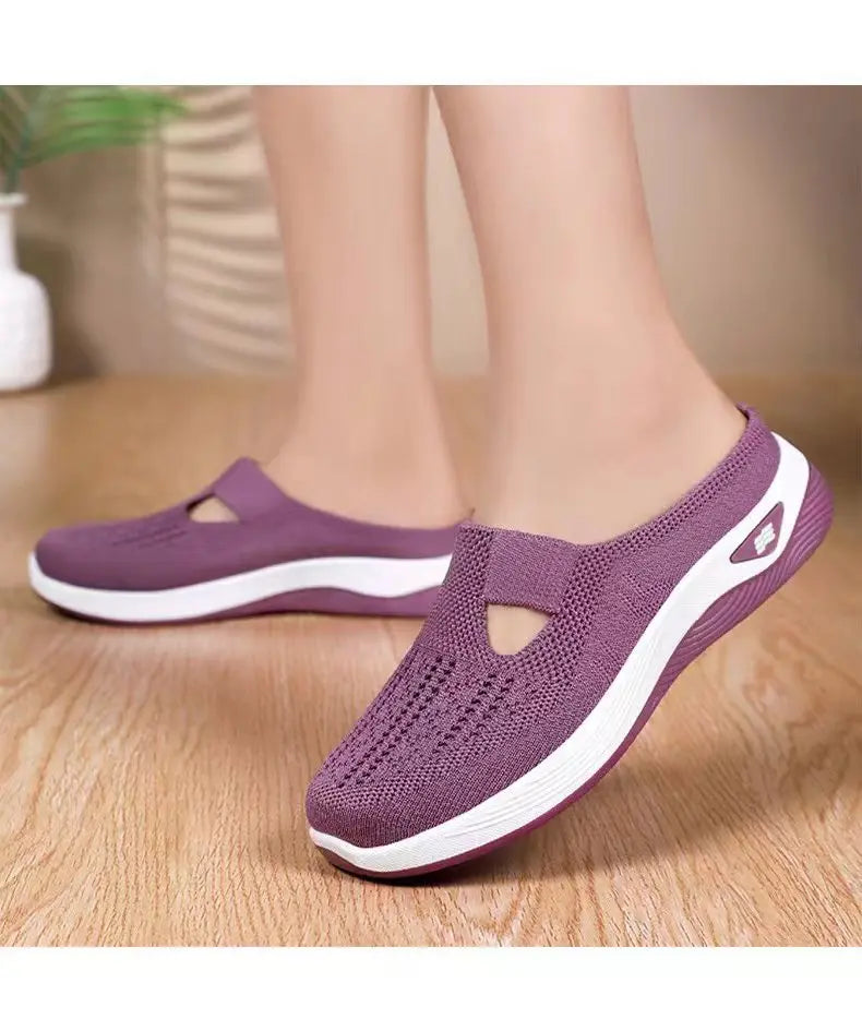 Women's Hollow Slip-On Mule Flats