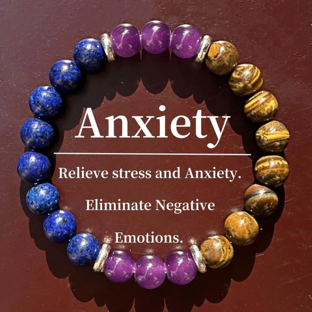 Natural Stone Beads Bracelet For Women Men Amethysts Crystal Quartzs Agate Tiger Eye Elastic Bangles Reiki Healling Jewelry Gift
