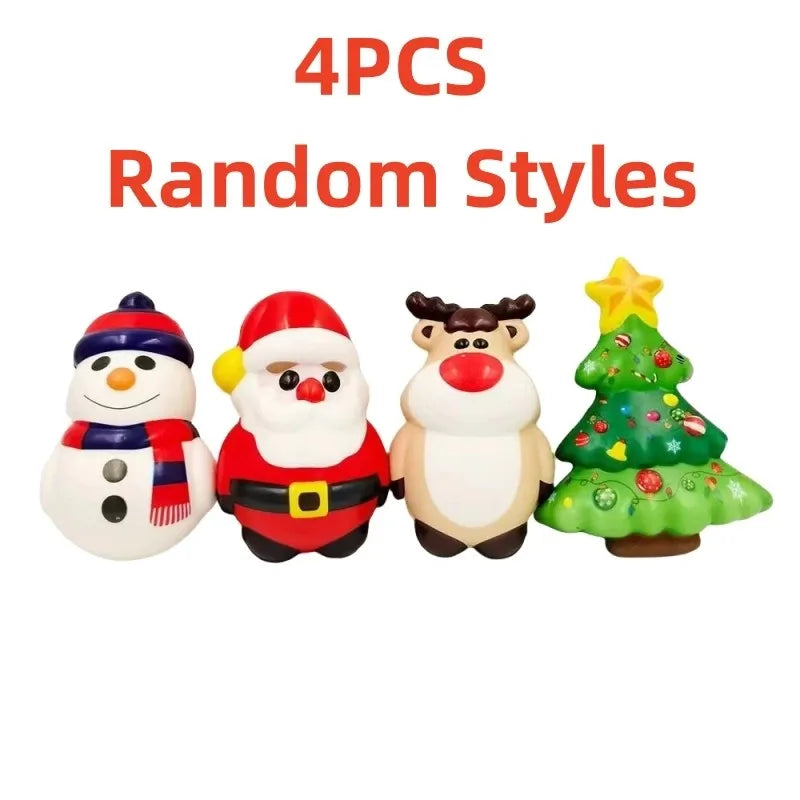 Christmas Squishy Toys – 4-Piece Set