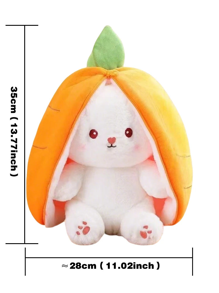 Jelly Cat 30cm Strawberry Floral Ears Bonnie Rabbit Easter Shy Rabbit Appease Dolls Cats and Dogs Toys Pets Christmas Gifts