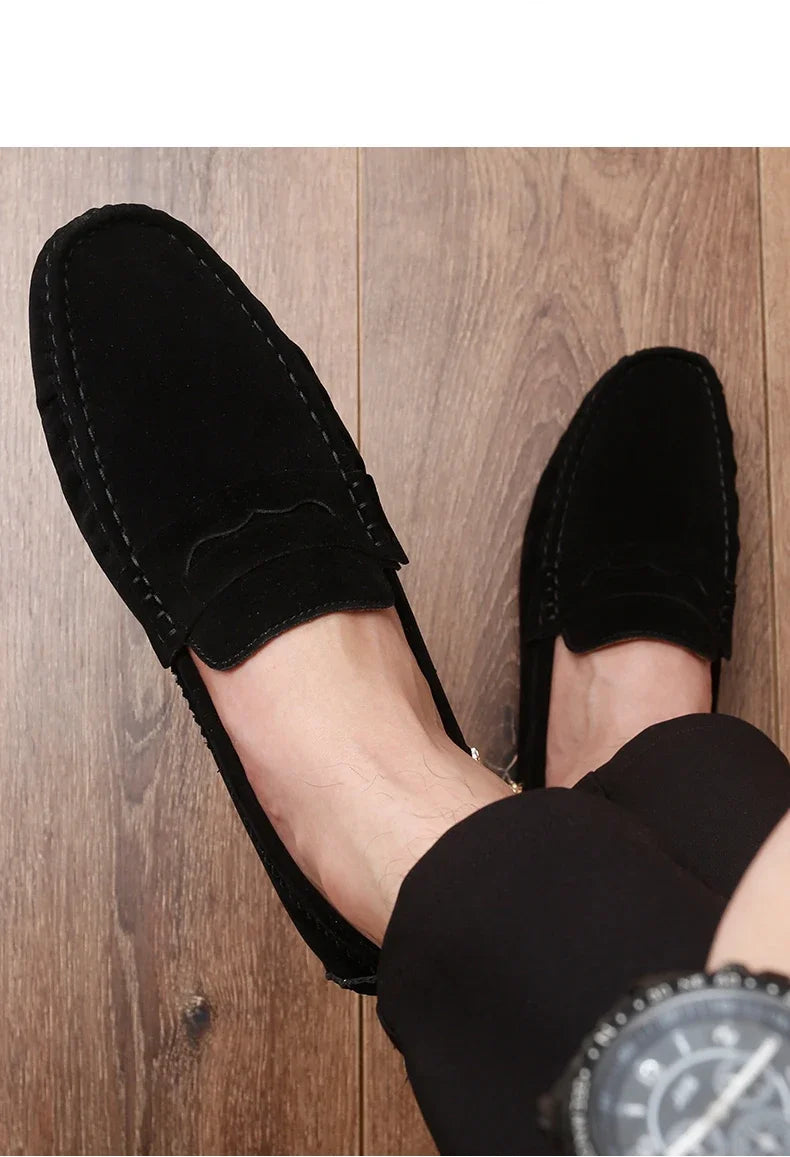 Shoes Men Casual Shoes Fashion Men Shoes Genuine Leather Men Loafers Moccasins Slip on Men Flats Male Driving Shoes