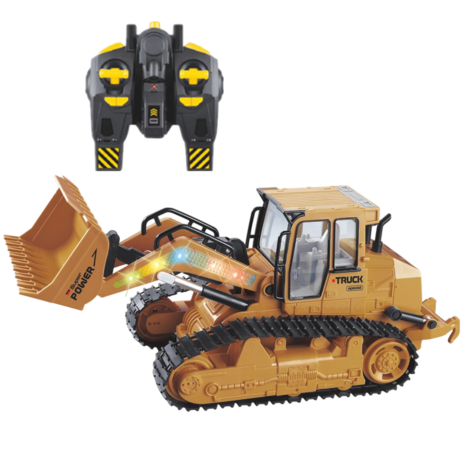1: 12 remote-controlled excavator shovel remote-controlled construction bulldozer truck engineering vehicle series toy lights