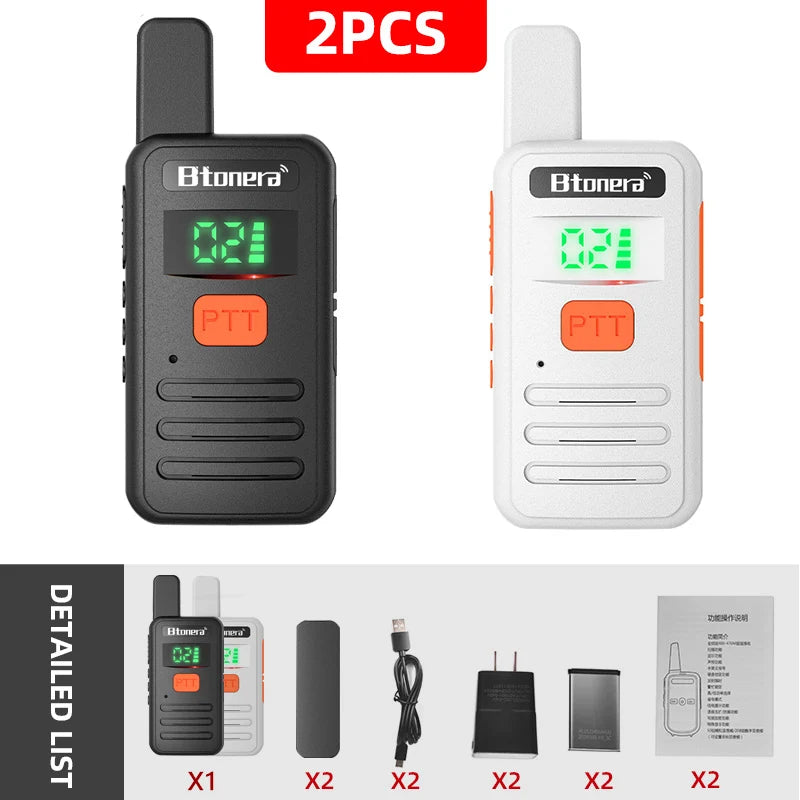 Btonera T1 Mini Walkie Talkie – PMR 446 Professional Long Range Radio