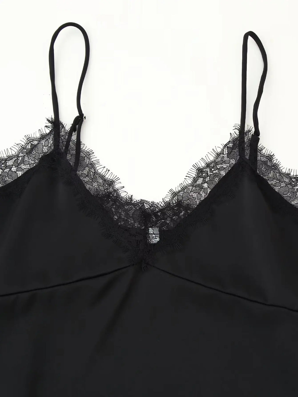 HH 2026 New Fashion Woman Lace Trim Sling Sleeveless V Collar Backless Mini Top Female Slim Fit Thin And Light Sexy Top