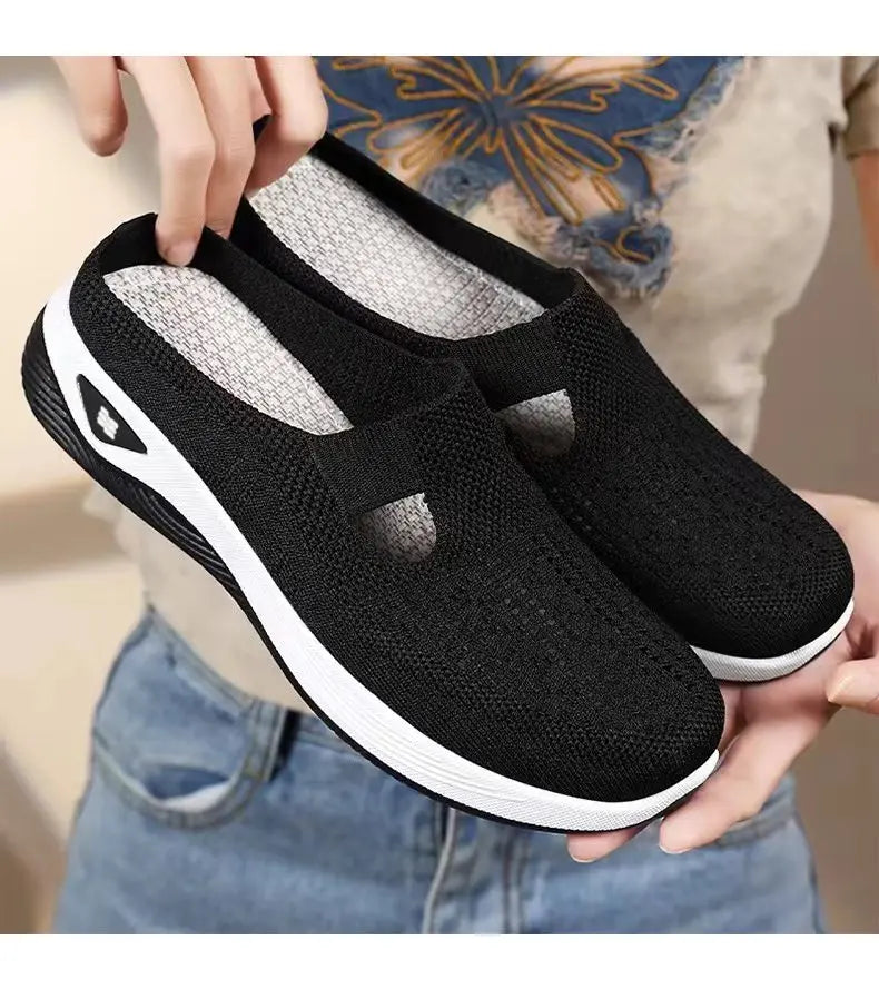 Women's Hollow Slip-On Mule Flats
