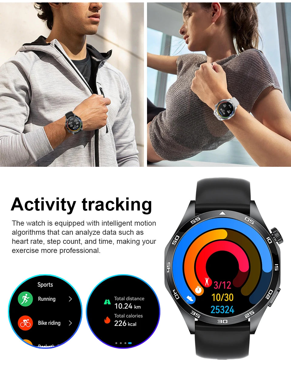 2026 Men New Smartwatch Bluetooth Call Waterproof Sports Fitness Smart Watches ECG Heart Rate Monitoring Health Smart Bracelets