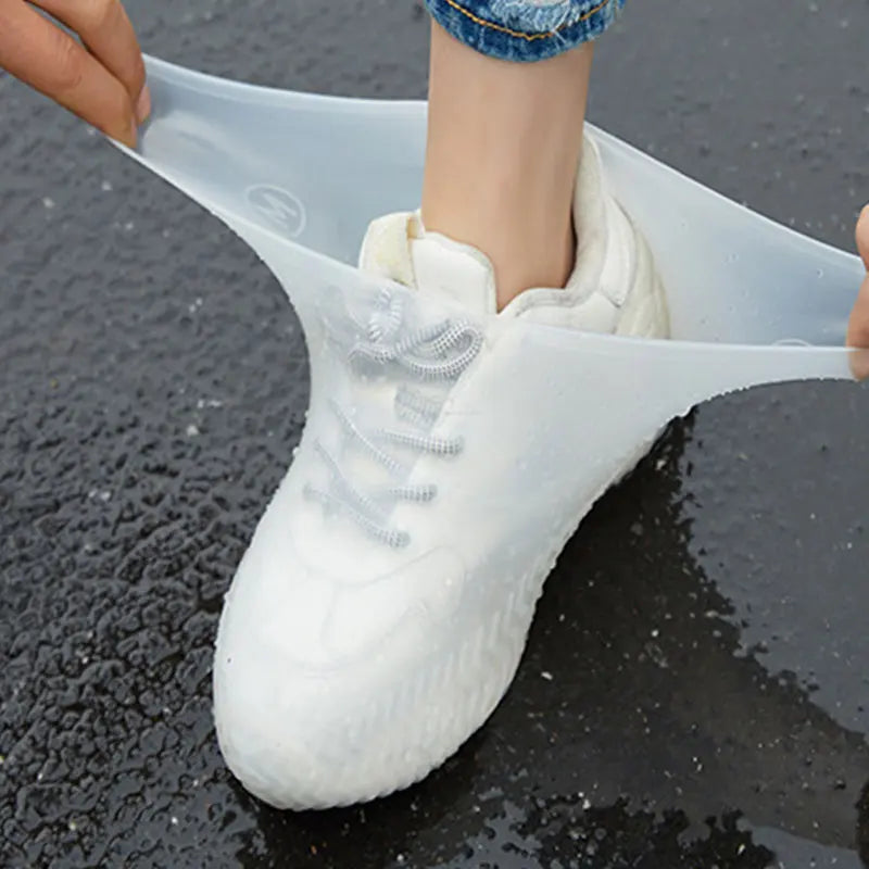 2026 New Reusable Waterproof Rain emulsion Shoes Covers Outdoor Rain Boot Overshoes Walking Shoes Accessories Shoe Cover 1Pair