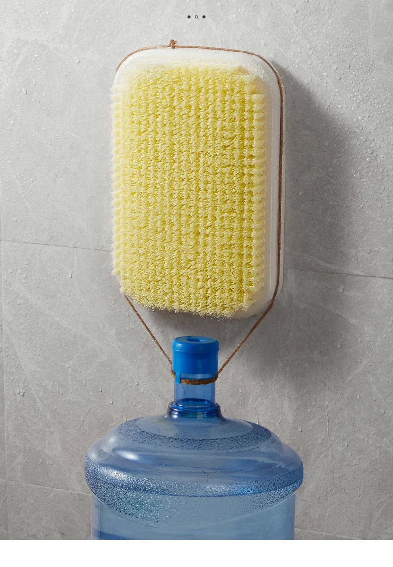 Wall-Mount Suction Cup Back Scrubber & Massage Bath Brush