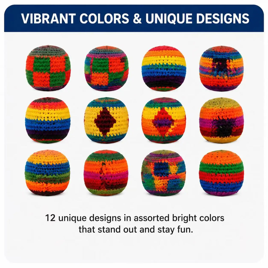 Soft Handmade Footbag Sacks Juggling Balls for Children Durable Sports Toy for Playground Activities