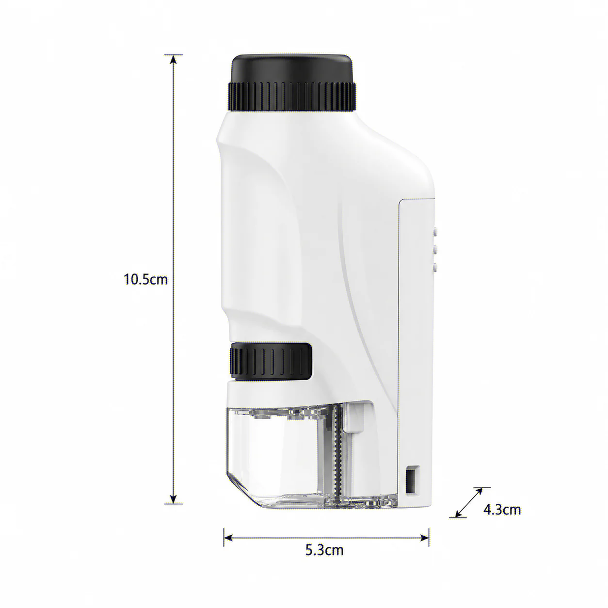 Portable Handheld Microscope for Kids 60-120x Magnification Battery Powered with LED Light Science Lab Magnifying Glass