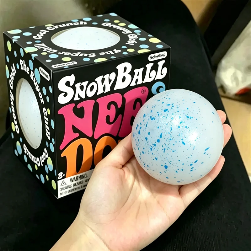 NeeDoh Snow Ball Crunch Squishy Toy