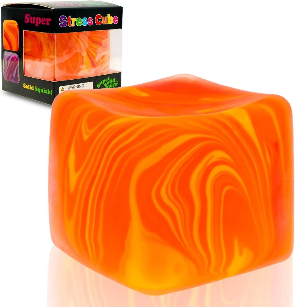 NeeDoh Nice Cube Sensory Squeeze Toy | Stress Relief Squishy Fidget Toy for Anxiety & Relaxation