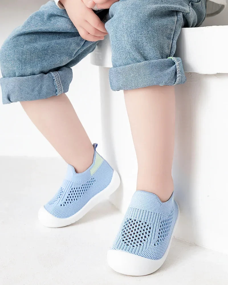 Toddler & Baby Breathable Knitted Slip-On Sneakers