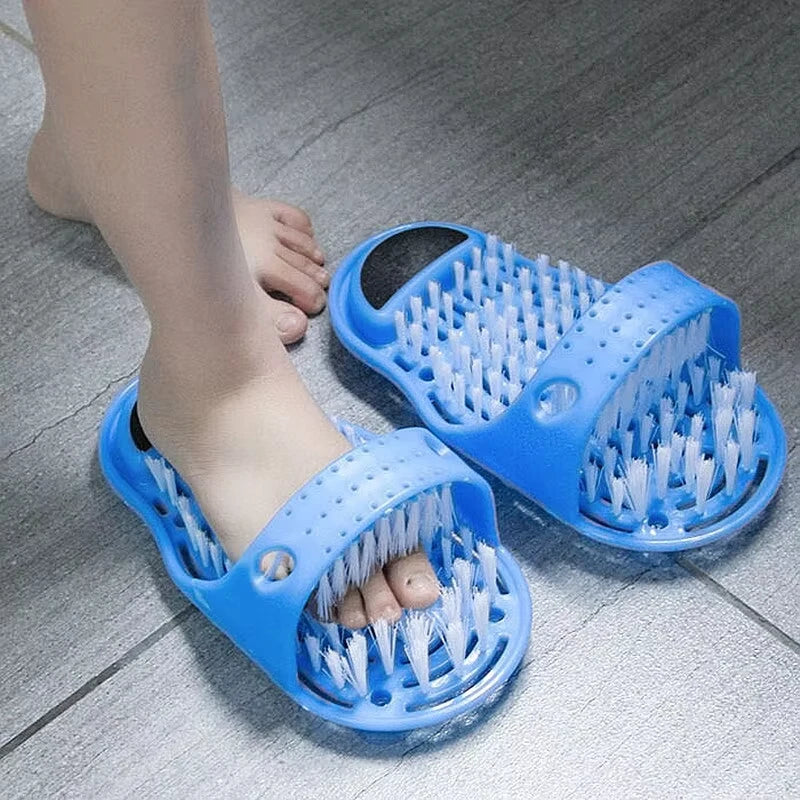 1-4pcs Shower Foot Cleaner Foot Washing Brush Remove Dead Skin With Suction Cup For Bathing Hotels Slippers Home Bathroom Tools